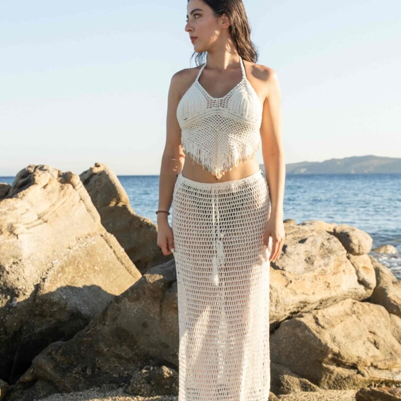 LONG SKIRT CROCHET SET-ATHENA